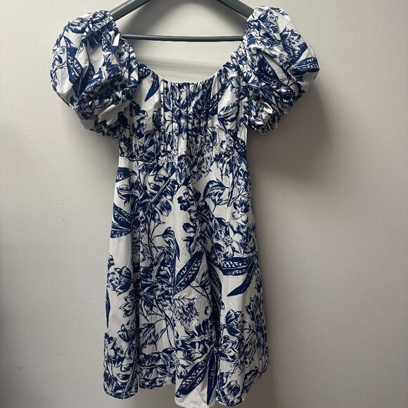 Abercrombie & Fitch Blue and White Floral Dress NWT!! - Picture 2 of 3